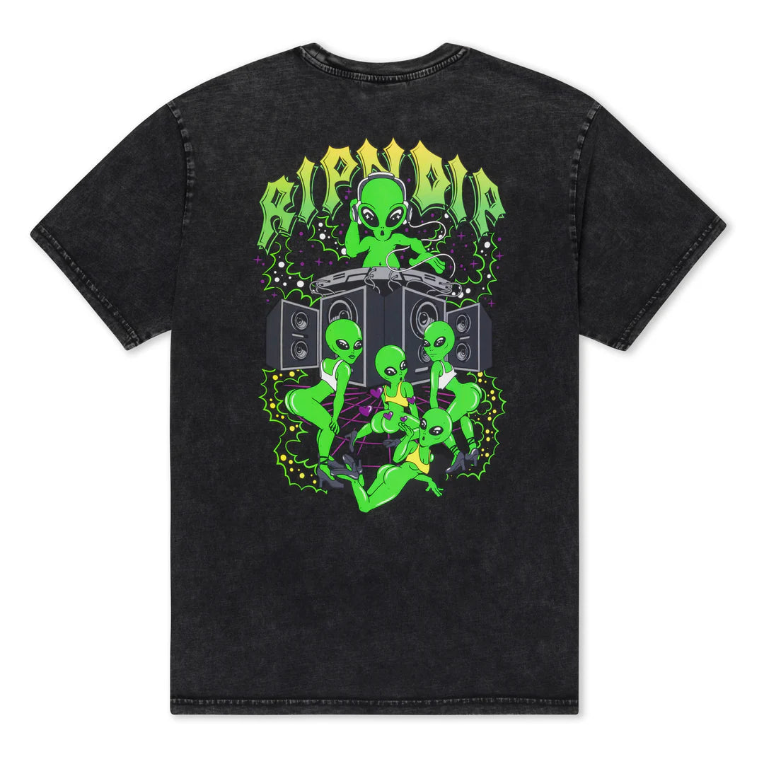 Galactic Dance Floor Tee (Black Mineral Wash)