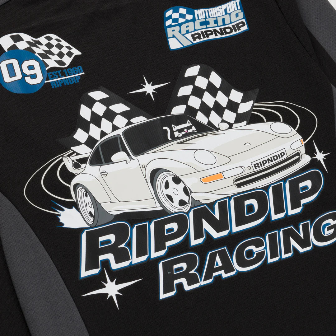 RIPNRACE LONG SLEEVE JERSEY (BLACK/CHARCOAL)