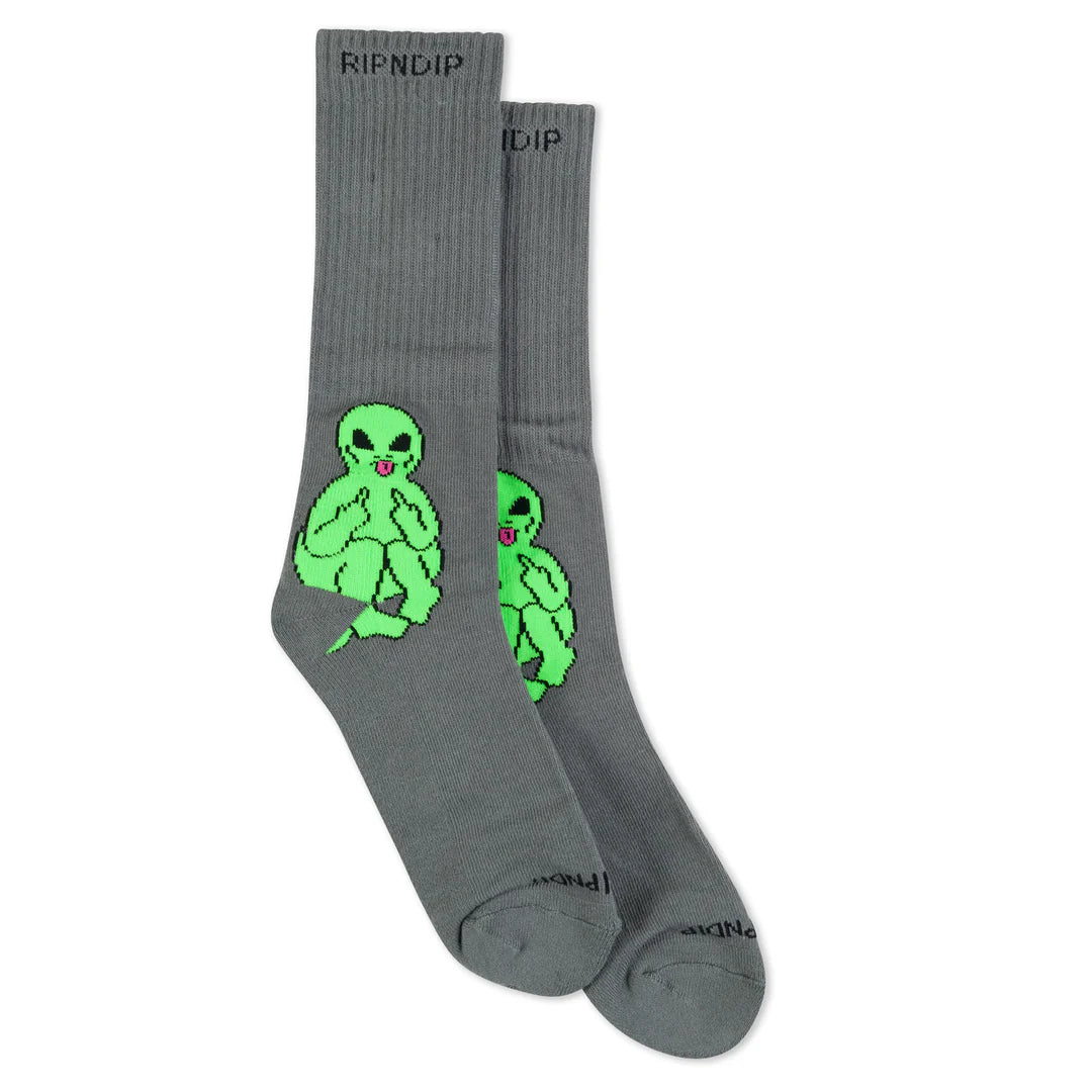 LORD ALIEN SOCKS (CHARCOAL)