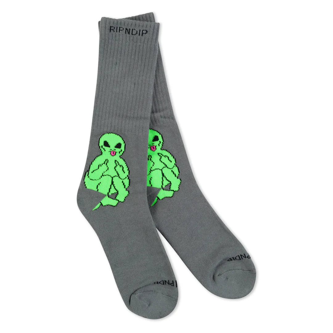 LORD ALIEN SOCKS (CHARCOAL)