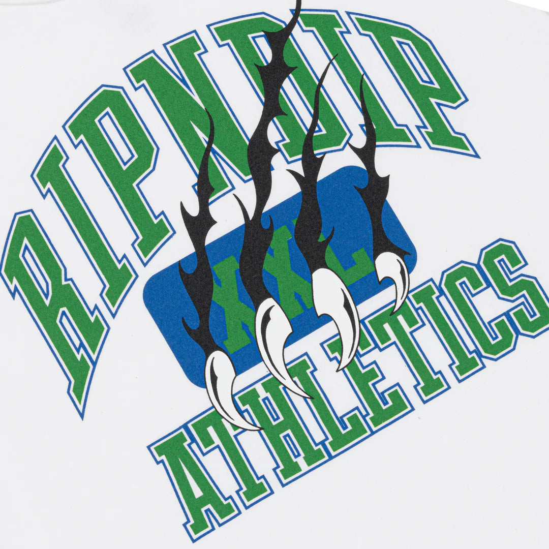 Ripndip Athletics Cropped Baby Tee (White)