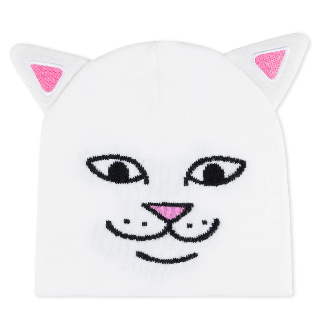 NERM FACE BEANI WHITE