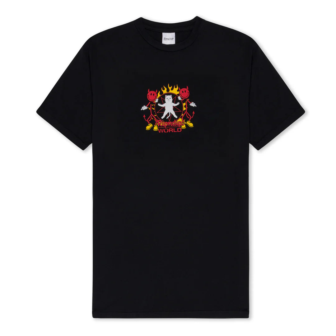 RIPNDIP WORLD TEE (VINTAGE BLACK)