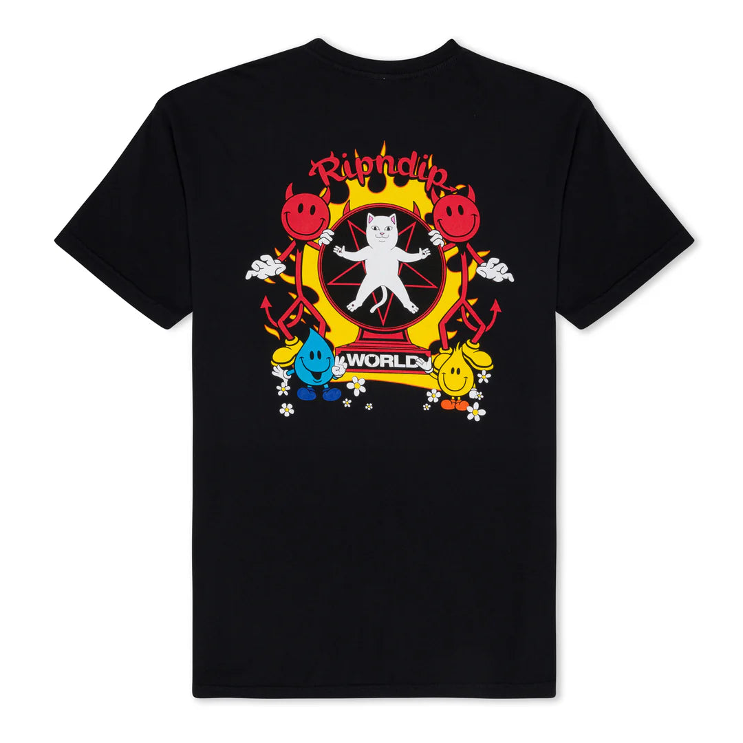 RIPNDIP WORLD TEE (VINTAGE BLACK)