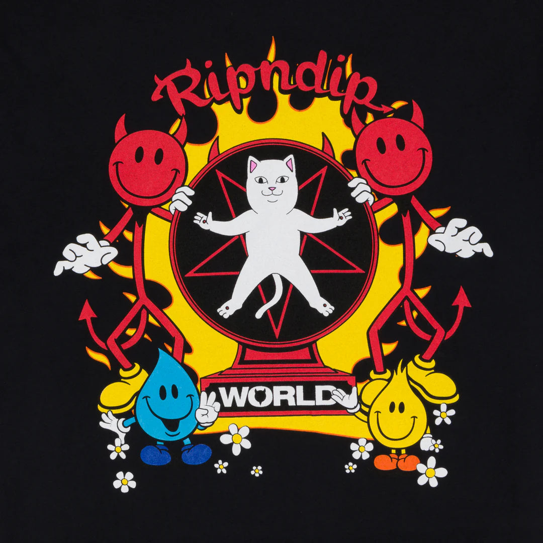 RIPNDIP WORLD TEE (VINTAGE BLACK)