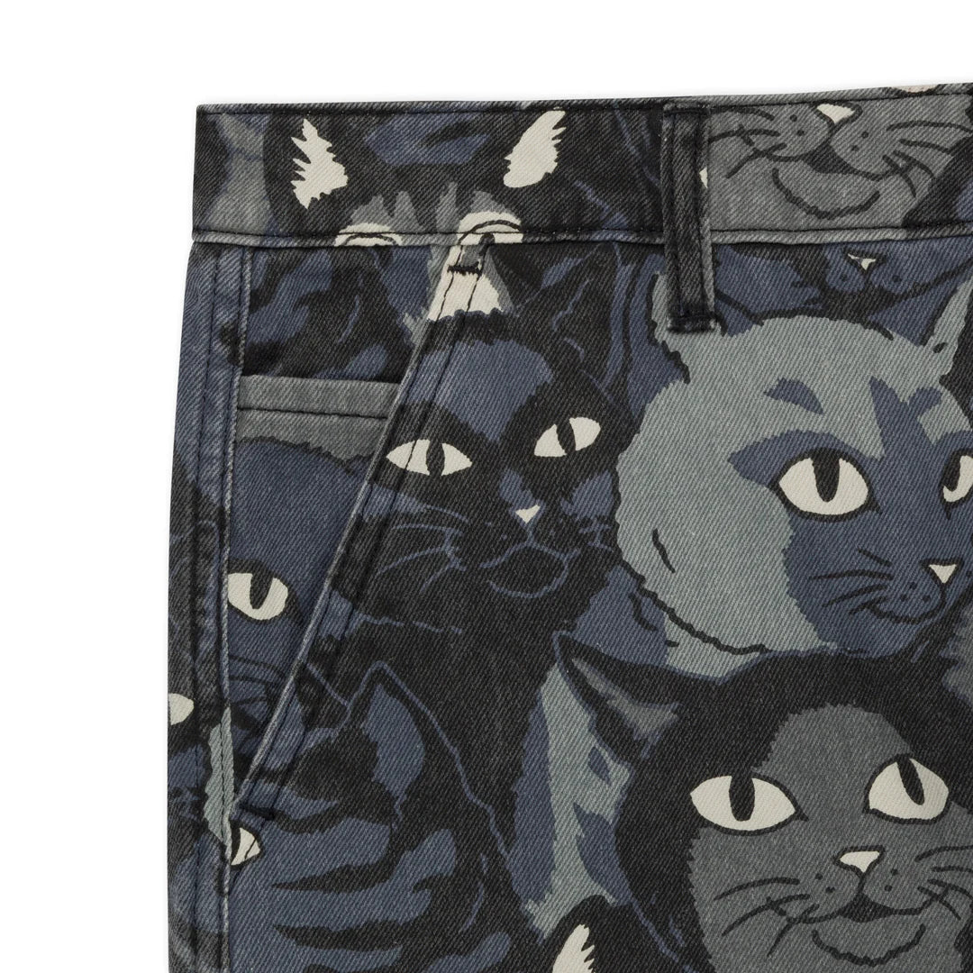 Family Tree Denim Pants (Black)