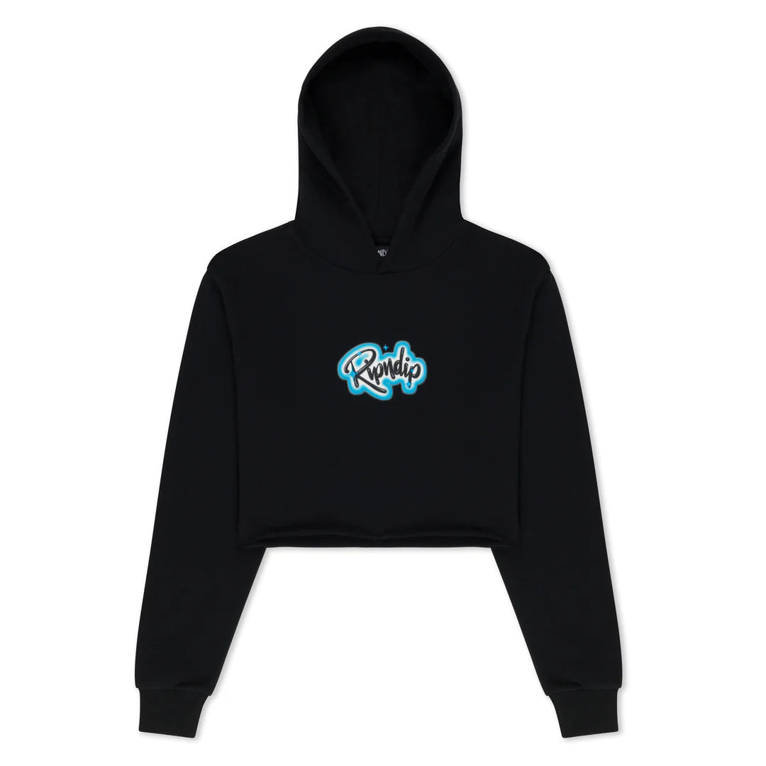 IN LOVING MEMORY CROPPED HOODIE (BLACK)