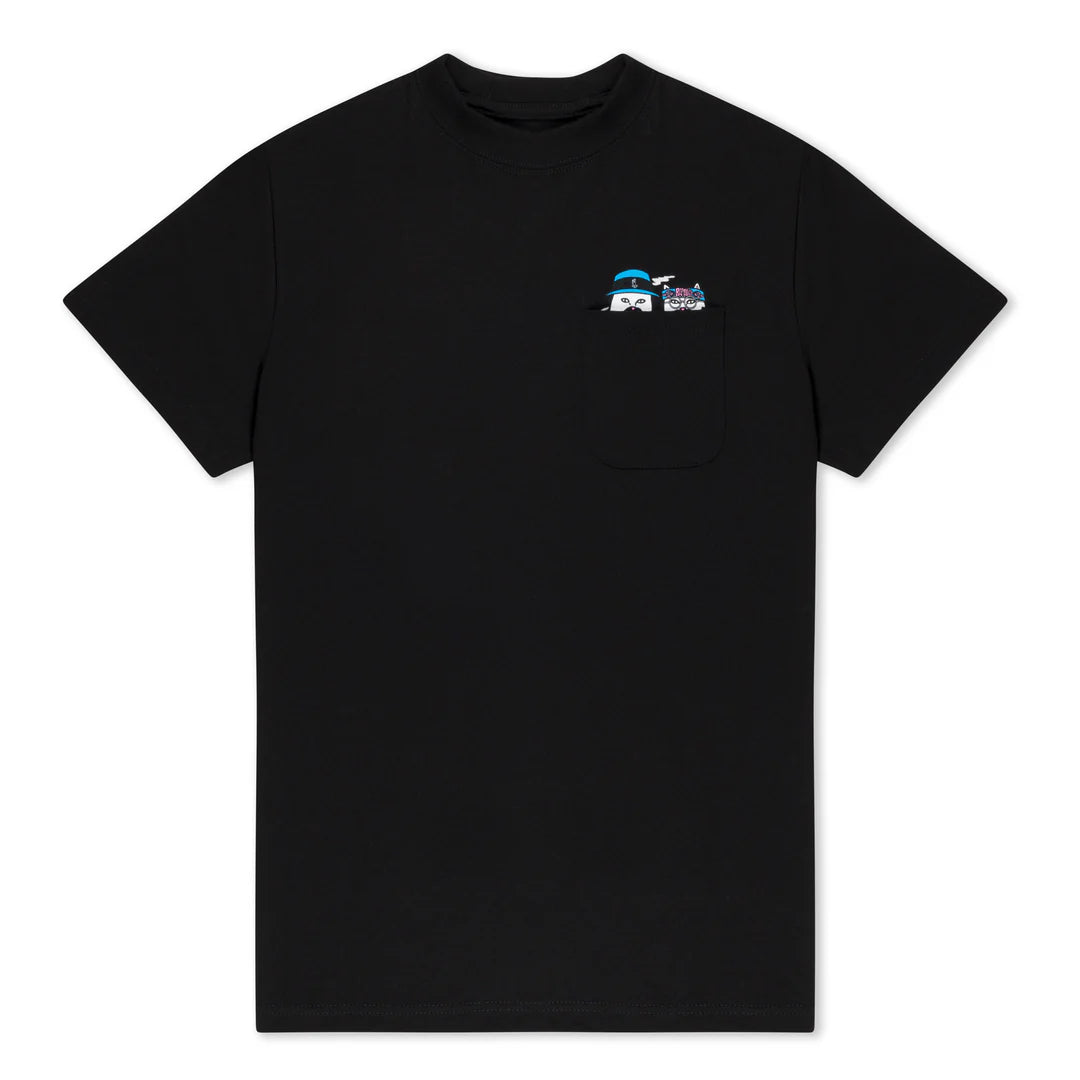 CHEECH AND NERM POCKET TEE (BLACK)