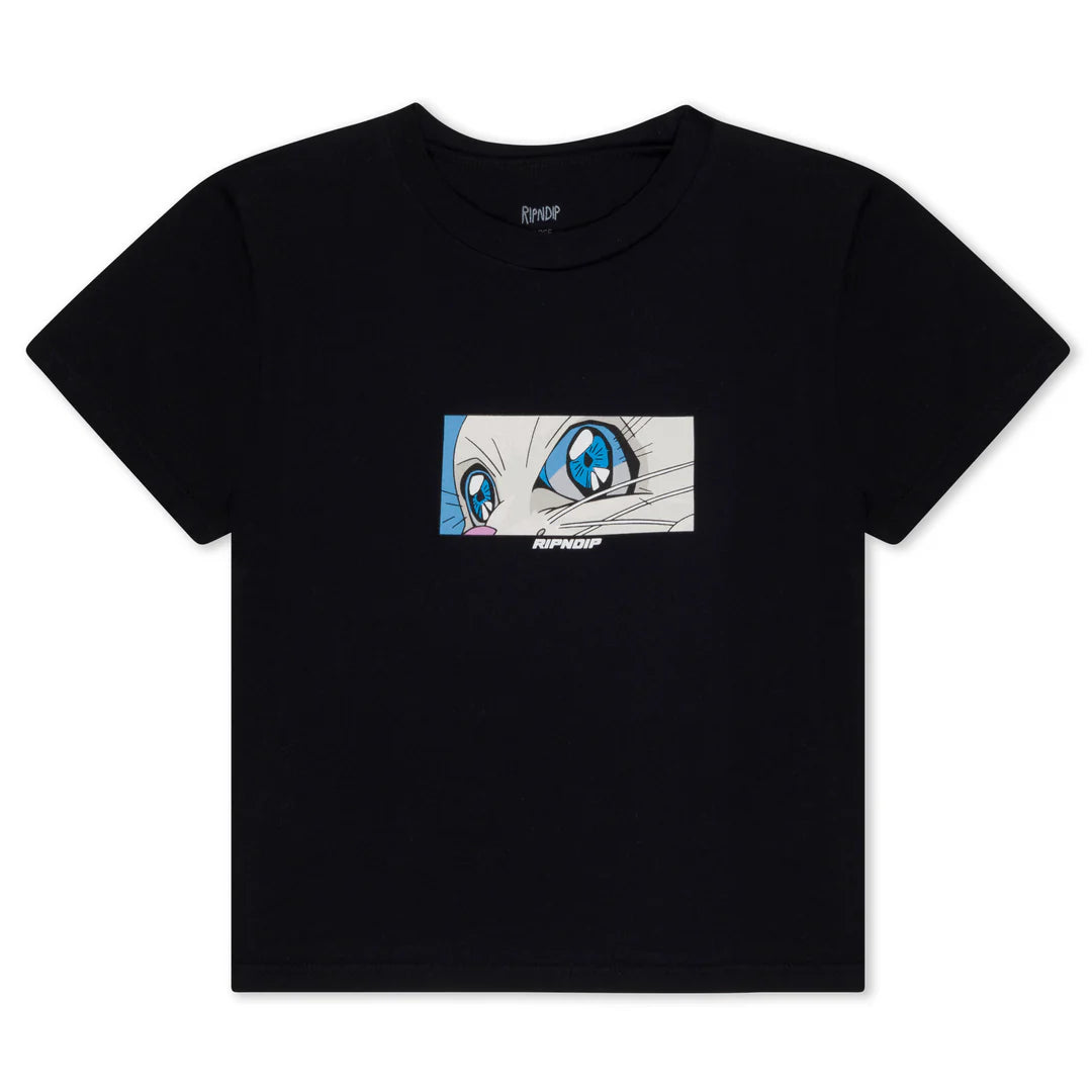 Metal Claw Cropped Baby Tee (Black)