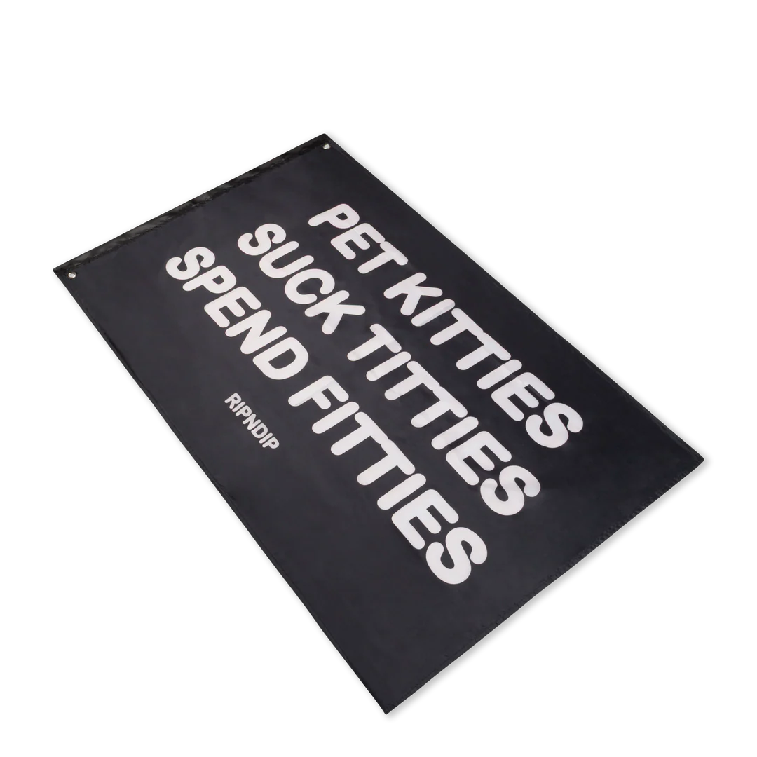Pet Kitties Flag (Black) Regular price