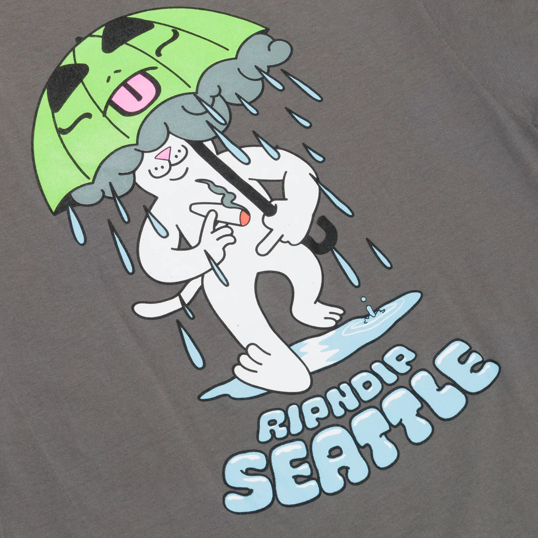 RAINY DAY SEATTLE TEE (CHARCOAL)