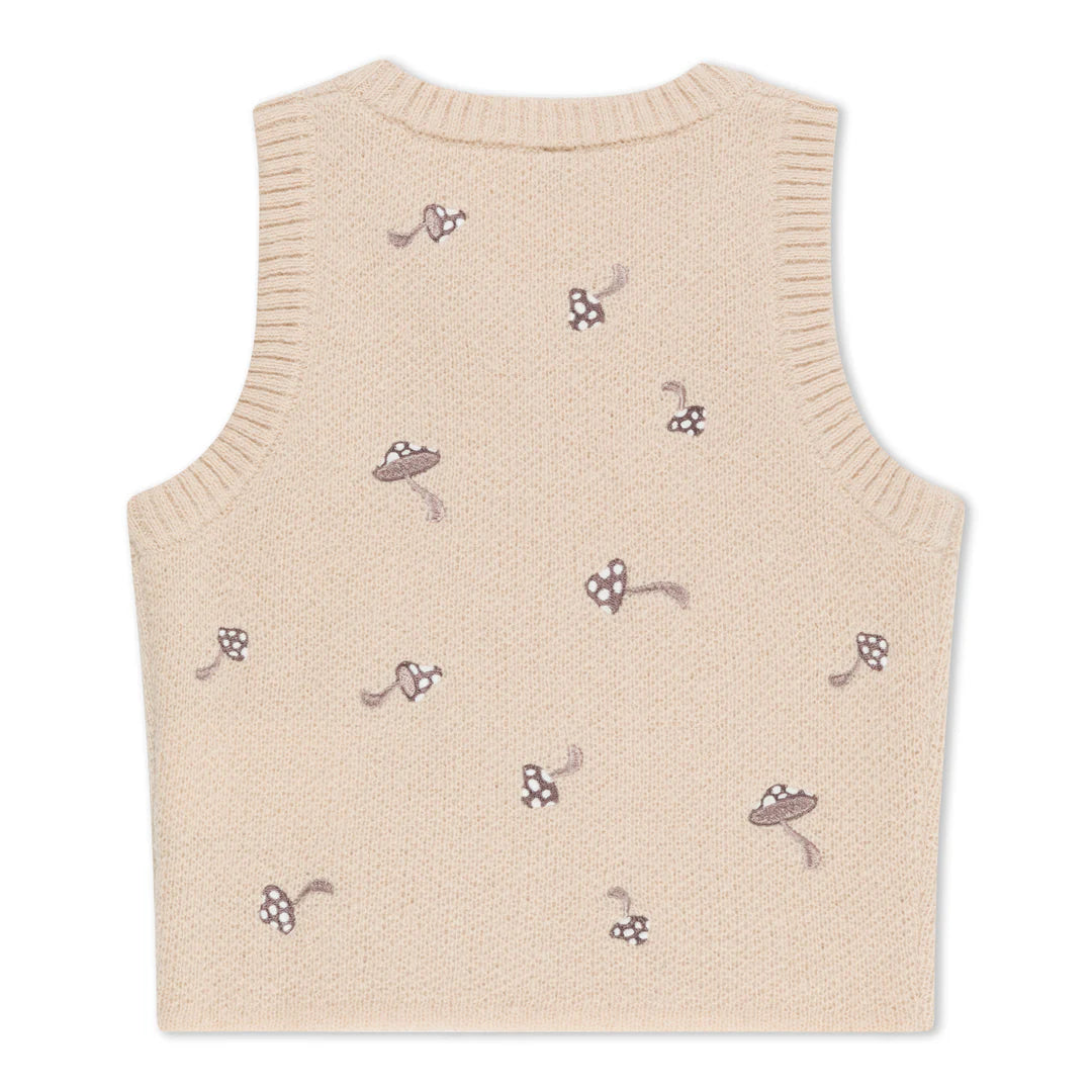 Euphoria Knit Crop Top (Off White)