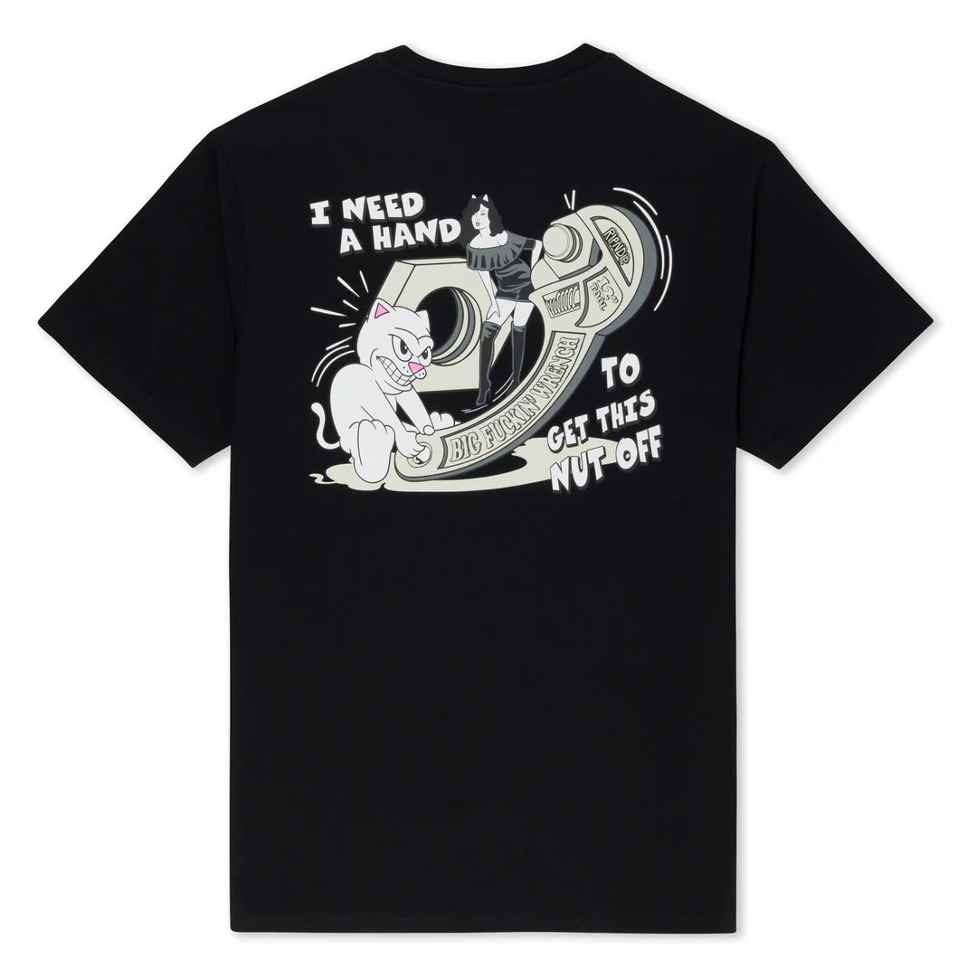 NUT OFF TEE (BLACK)