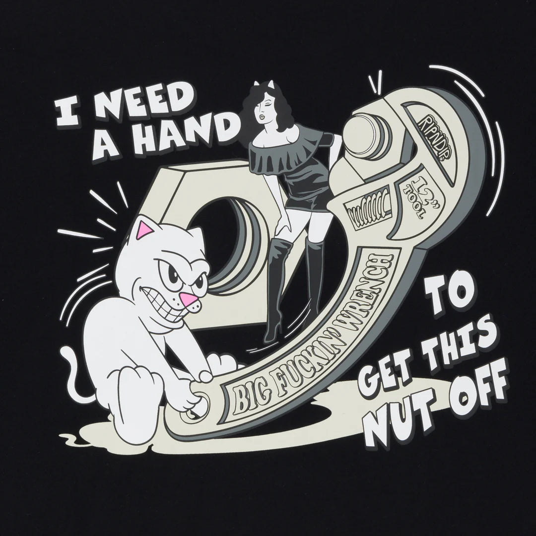 NUT OFF TEE (BLACK)