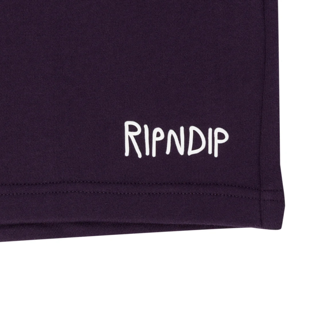 RIPNDIP OG SWEATSHORTS (DARK PURPLE)