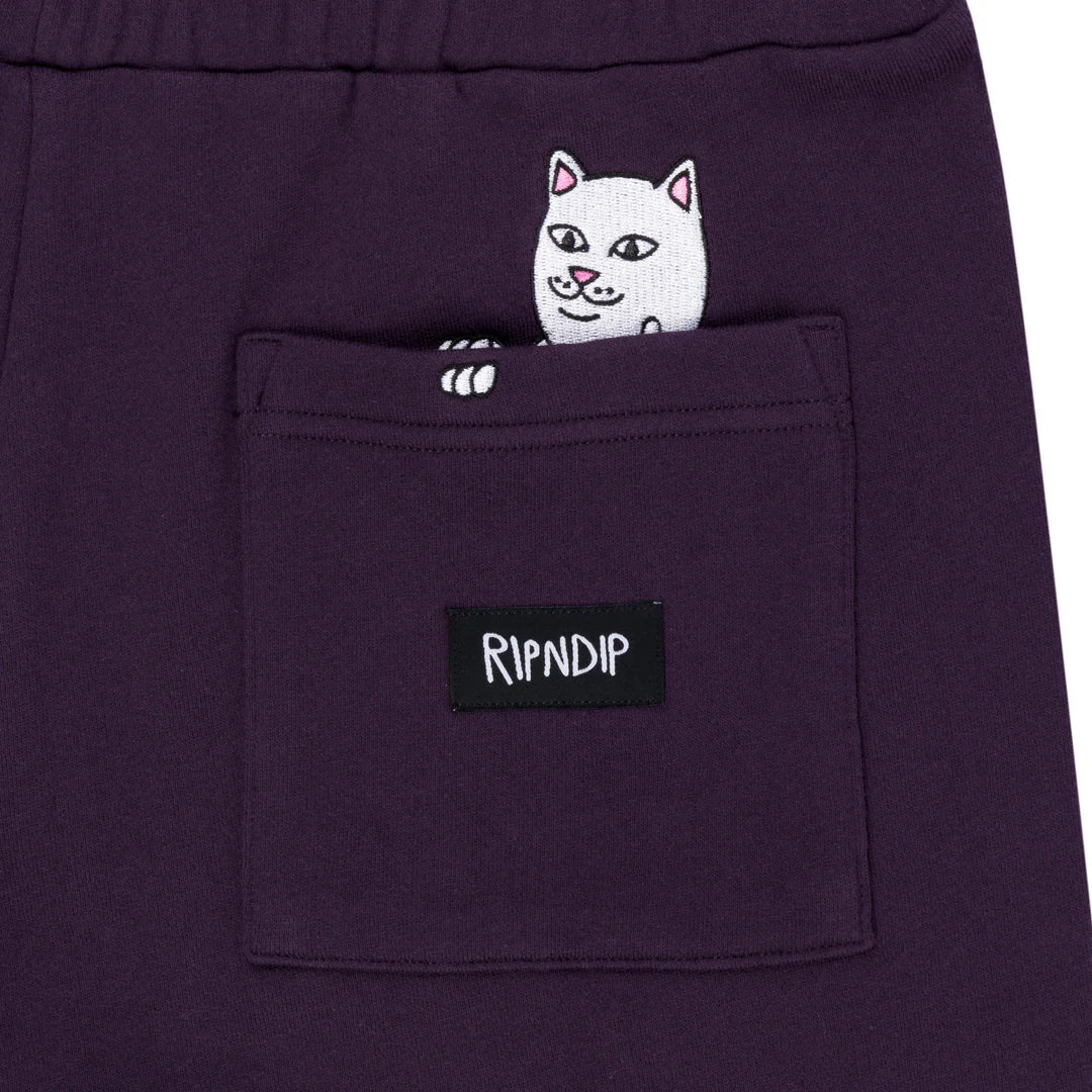 RIPNDIP OG SWEATSHORTS (DARK PURPLE)