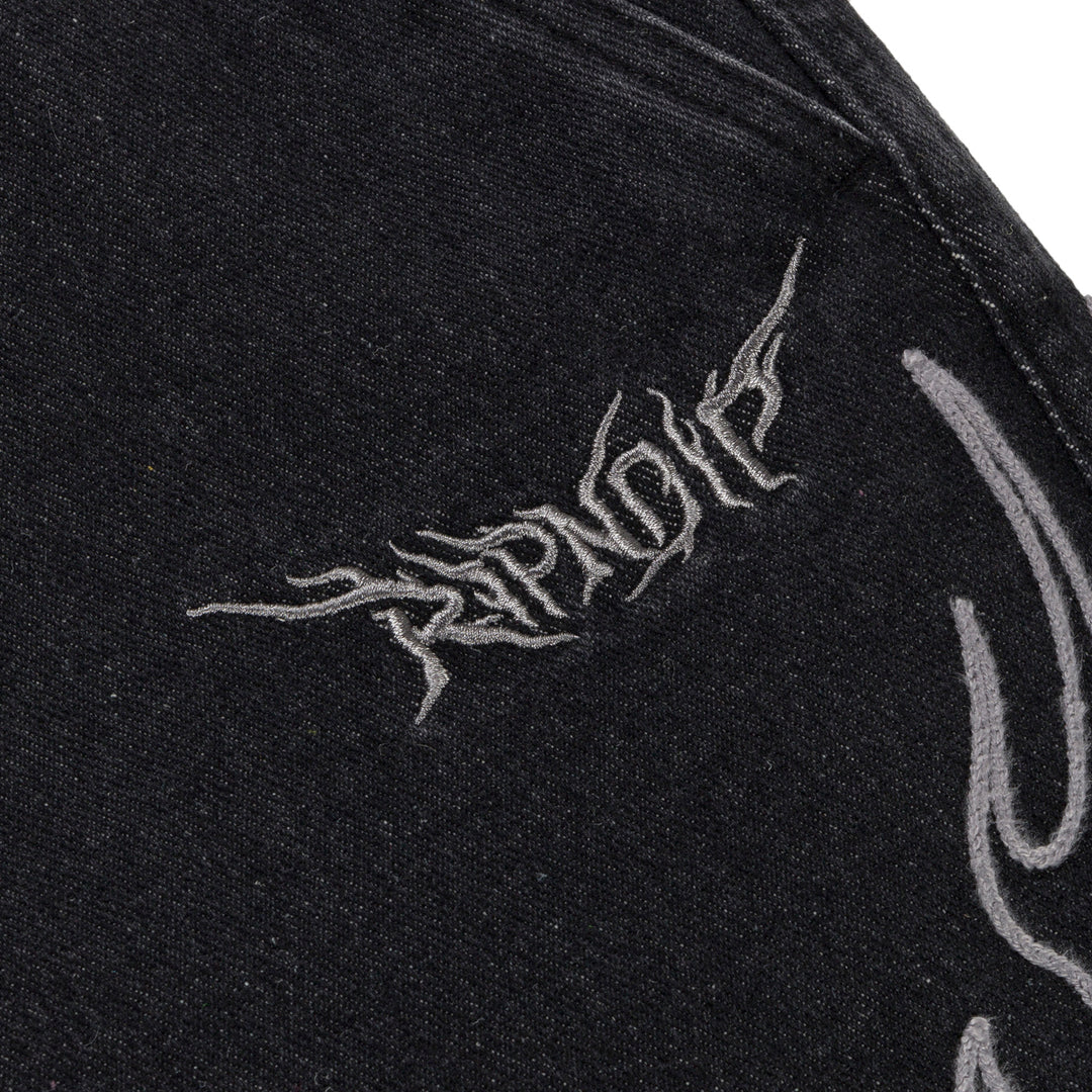 VOLT DENIM SHORTS (BLACK)