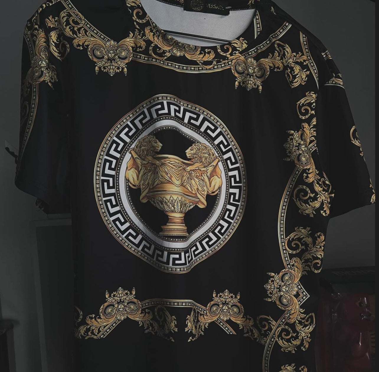 VERSACE TEE YELLOW /BLACK