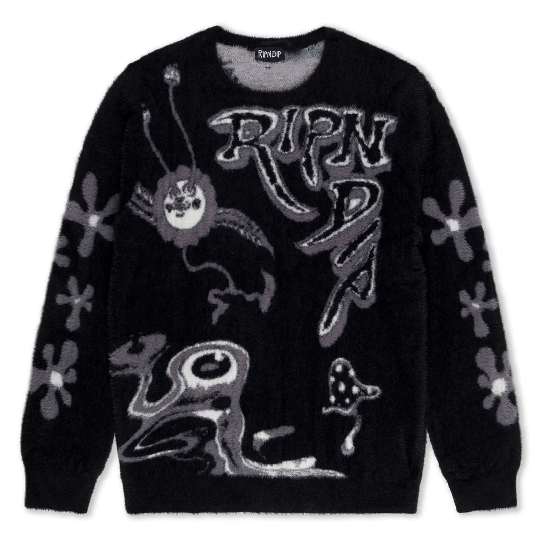 SPACE WALK MOHAIR SWEATER (BLACK)