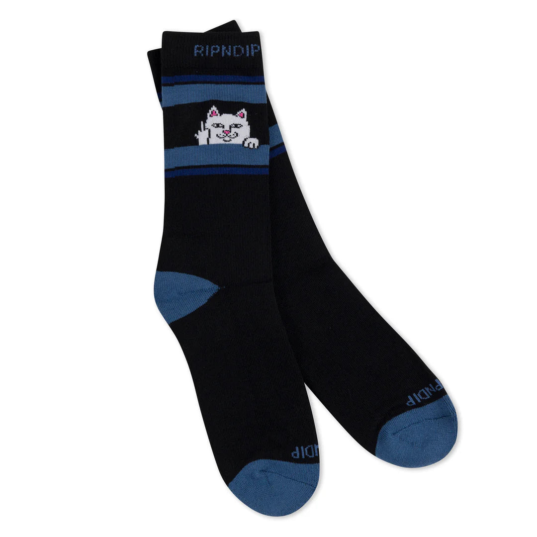 Peeking Nermal Socks (Black/Slate)