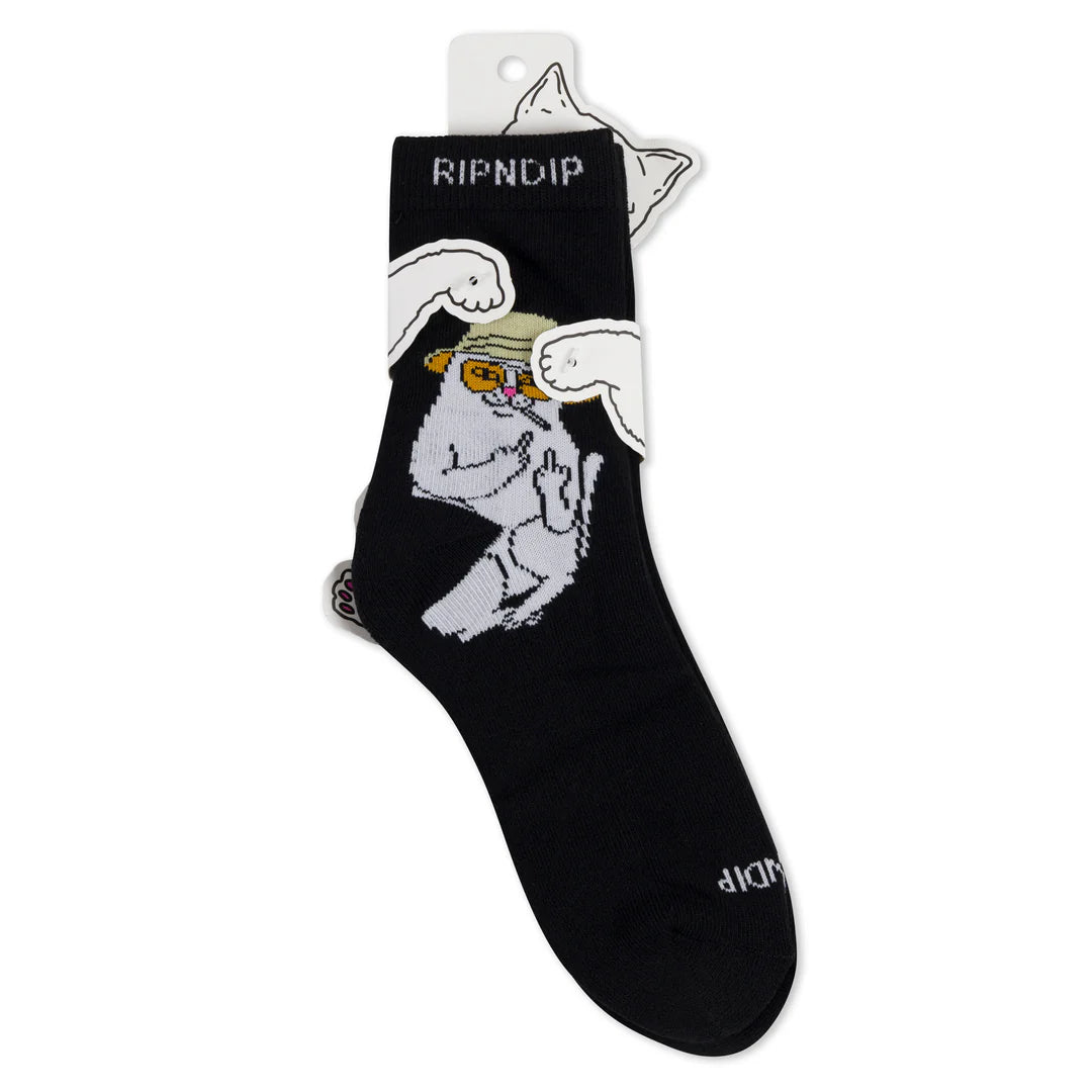 Nermal S Thompson Mid Socks (Black)