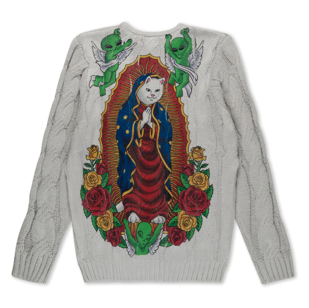 MOTHER NERM KNIT SWEATER (GREY)