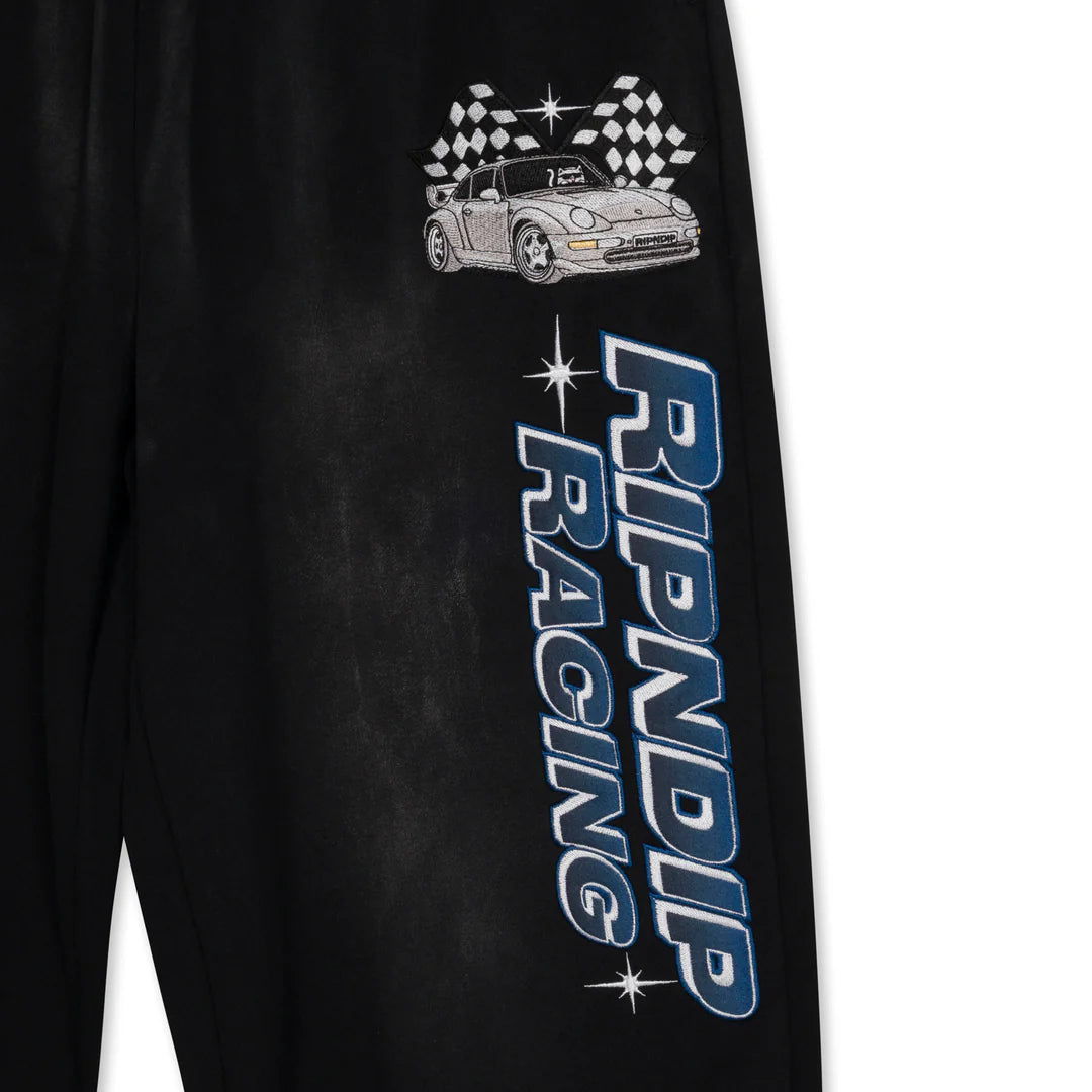 RIPNRACE SWEATPANTS (BLACK FADE WASH)