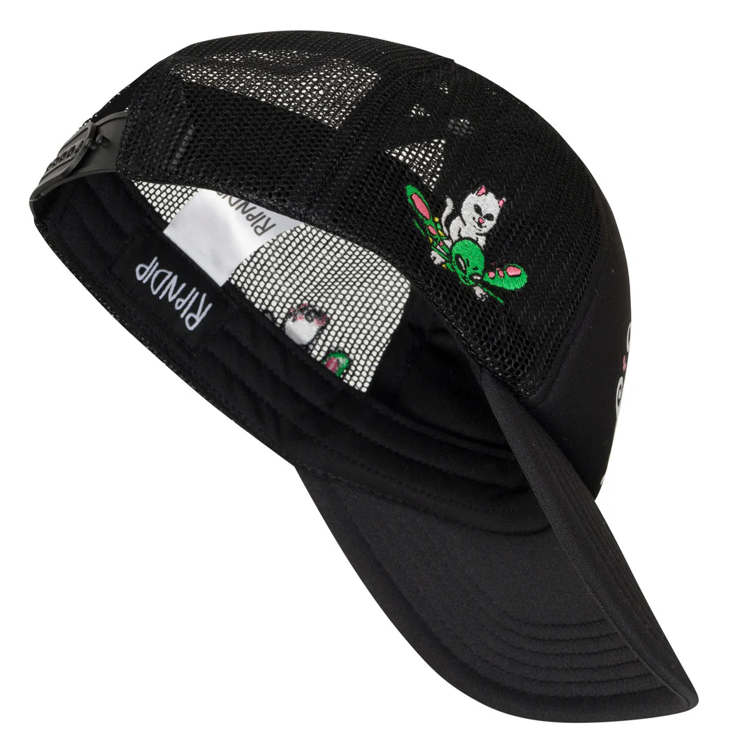 FLY AWAY TRUCKER HAT (BLACK)