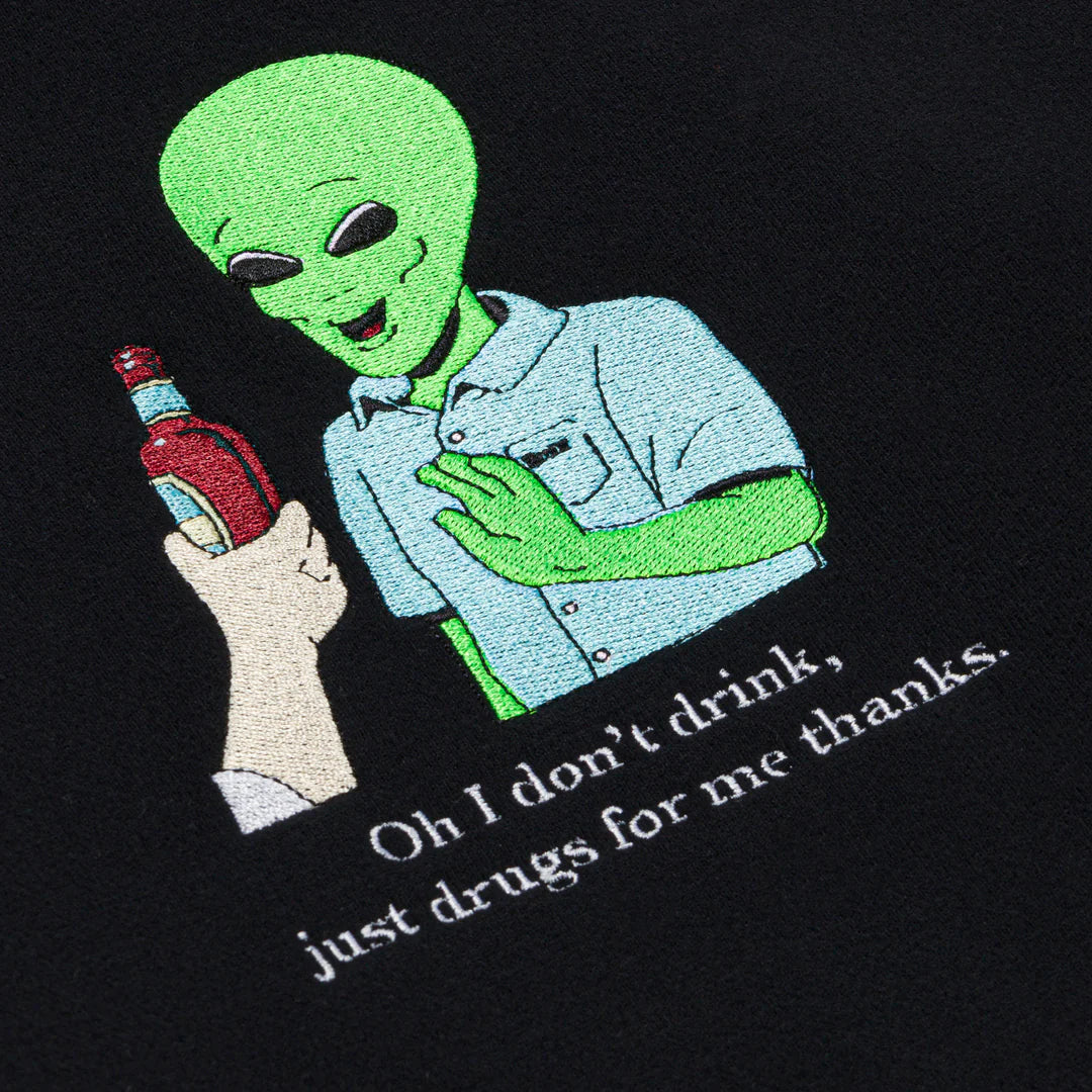 I DONT'T DRINK HOODIE (BLACK)