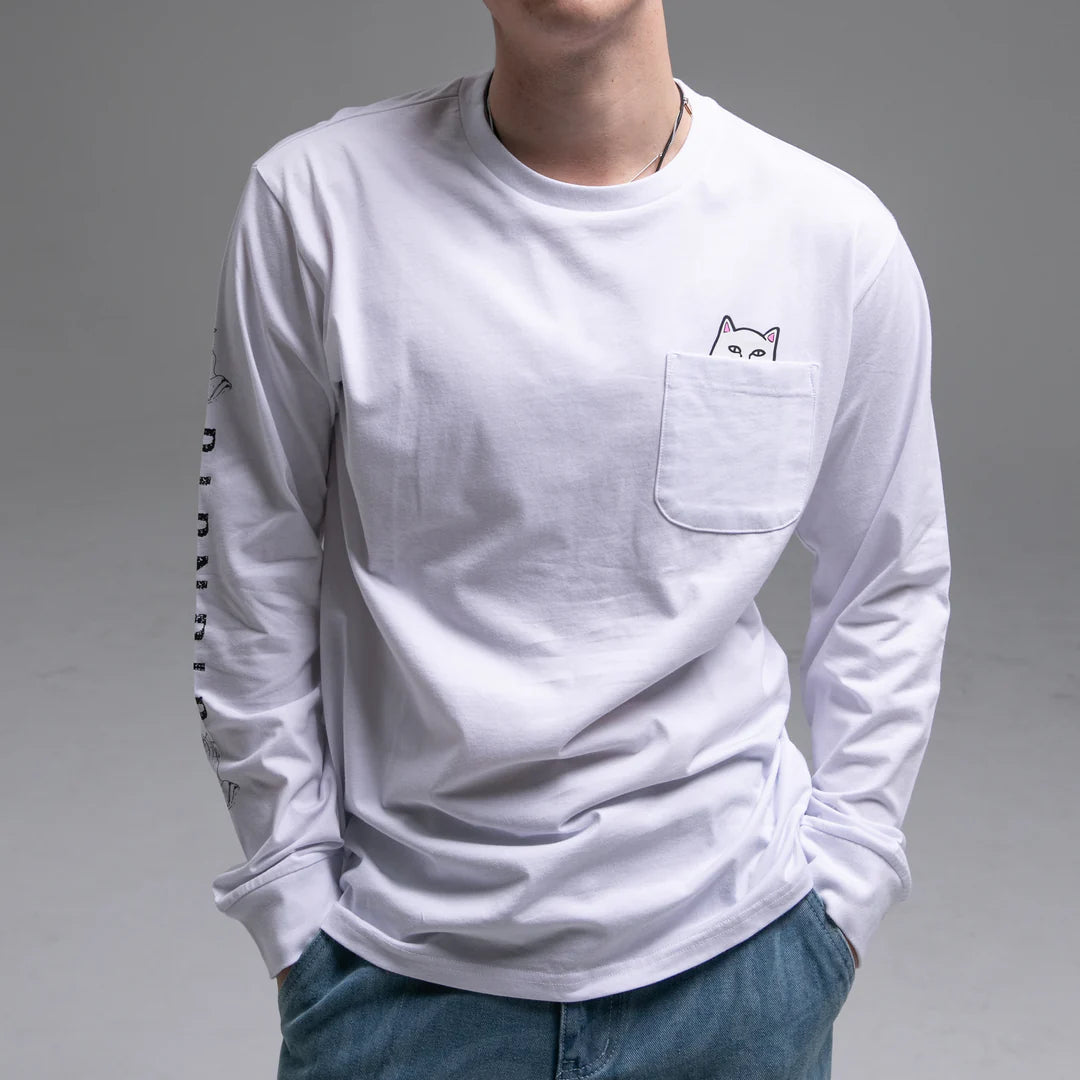 LORD NERMAL POCKET L/S (WHITE)