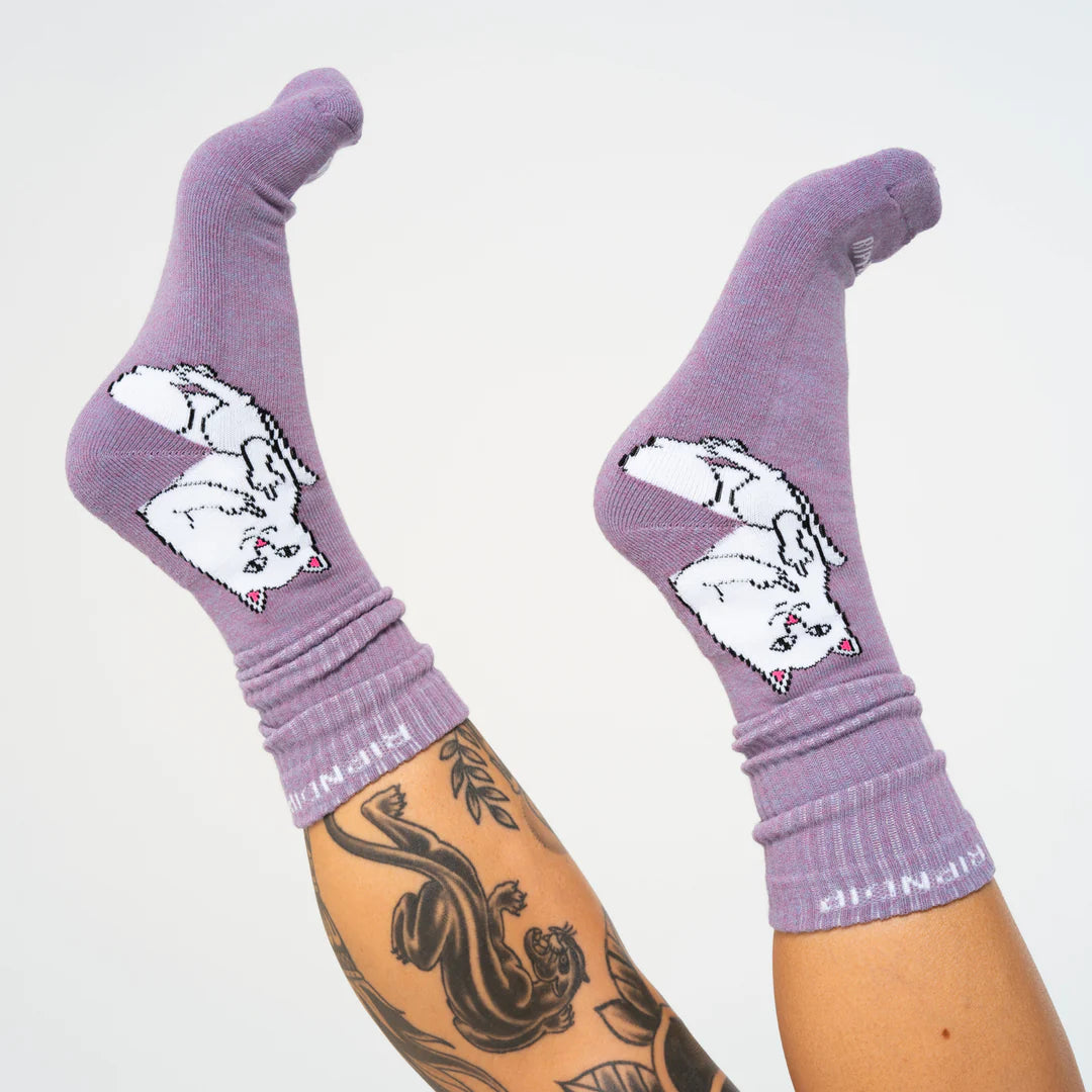 Lord Nermal Socks (Lilac Heather)