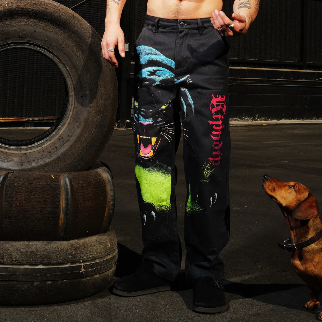 FEIN DOUBLE KNEE PANTS (BLACK)