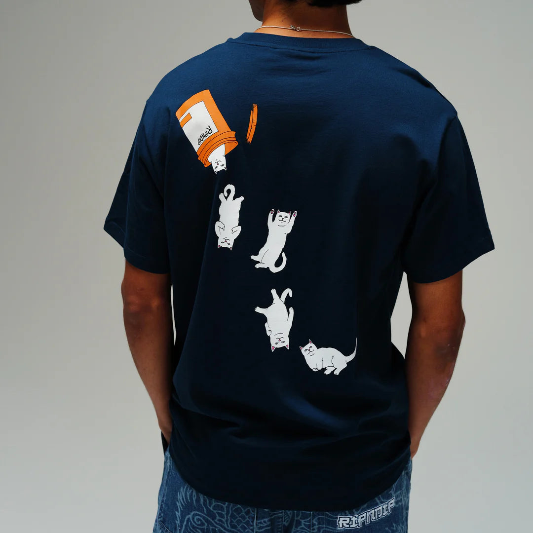 NERMAL PILLS TEE (NAVY)