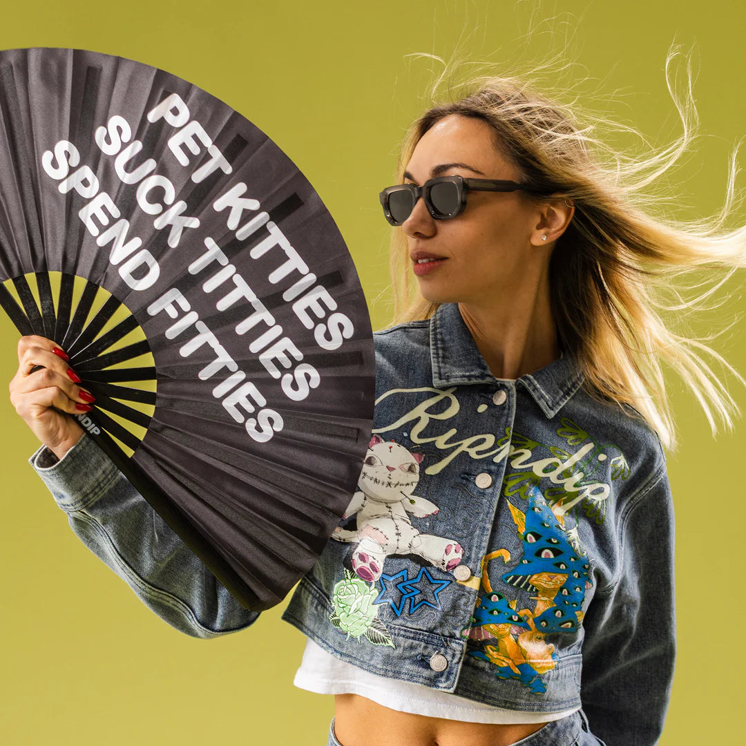 Pet Kitties Fan (Black)