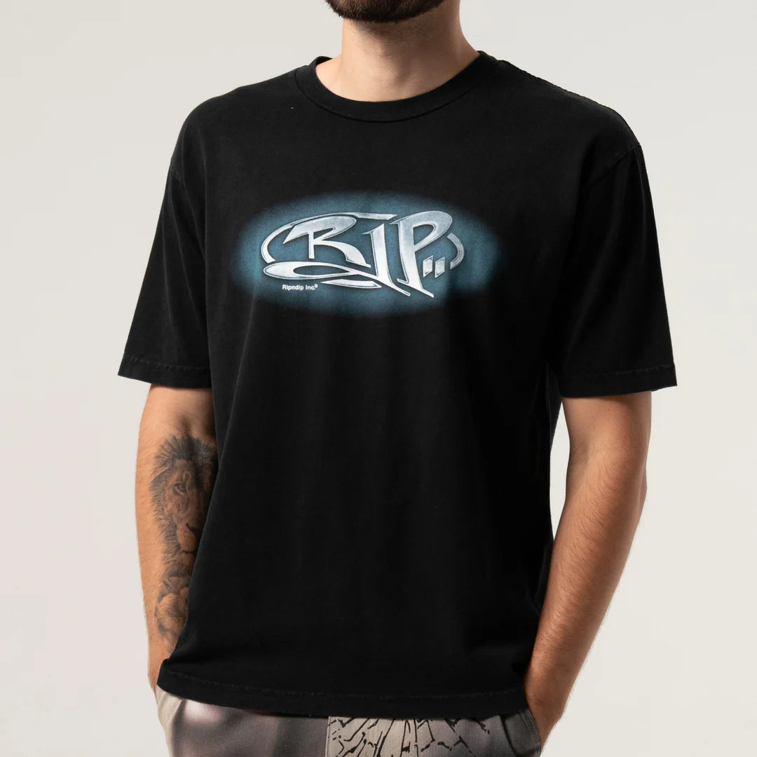 Ripped Tee (Black Vintage Wash)