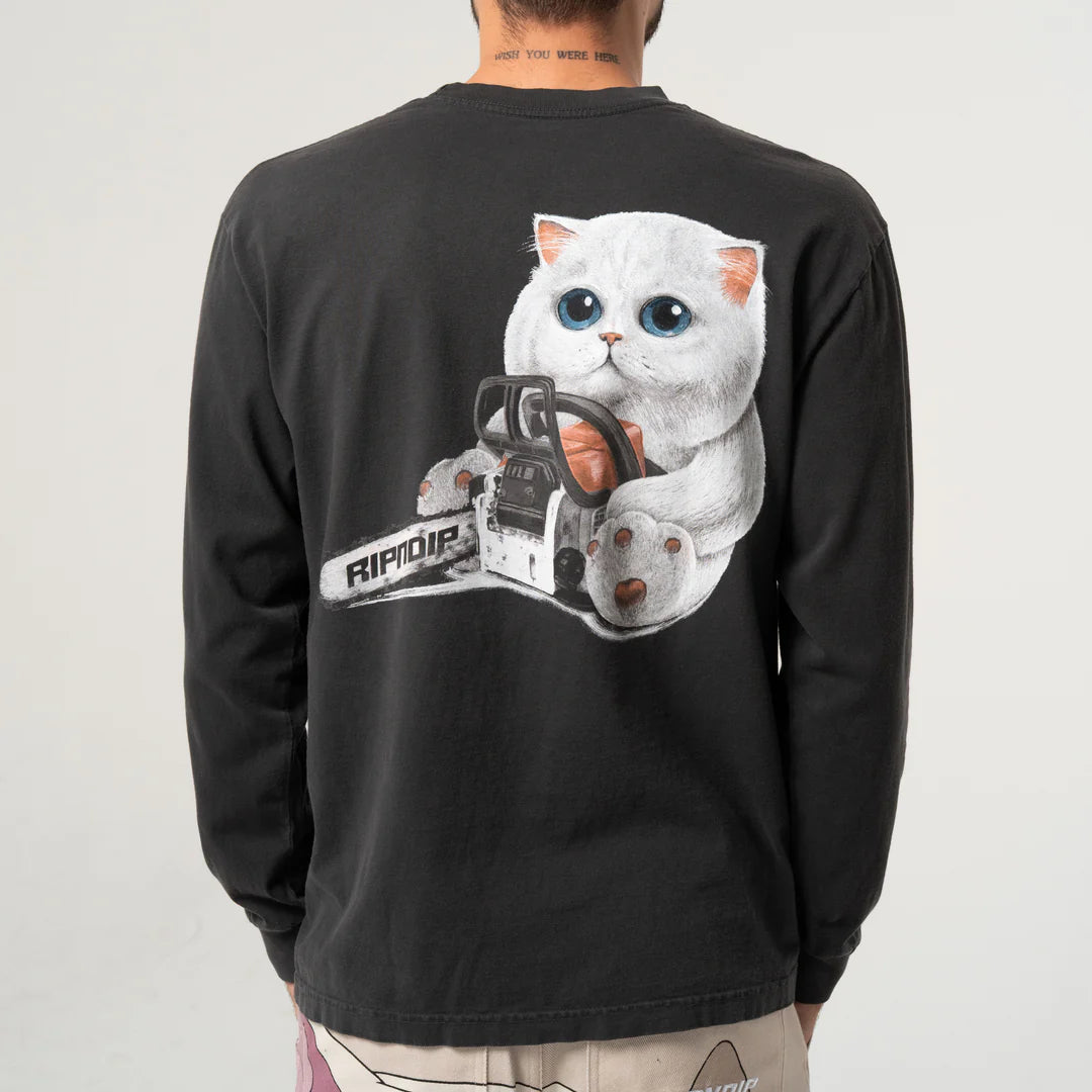 Find Out Long Sleeve (Charcoal Vintage Wash)