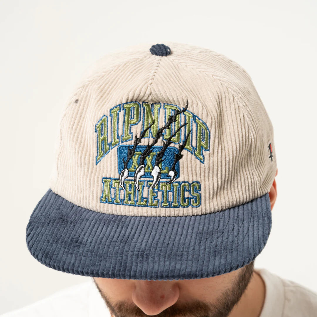 Ripndip Athletics Snapback (Bone/Navy)
