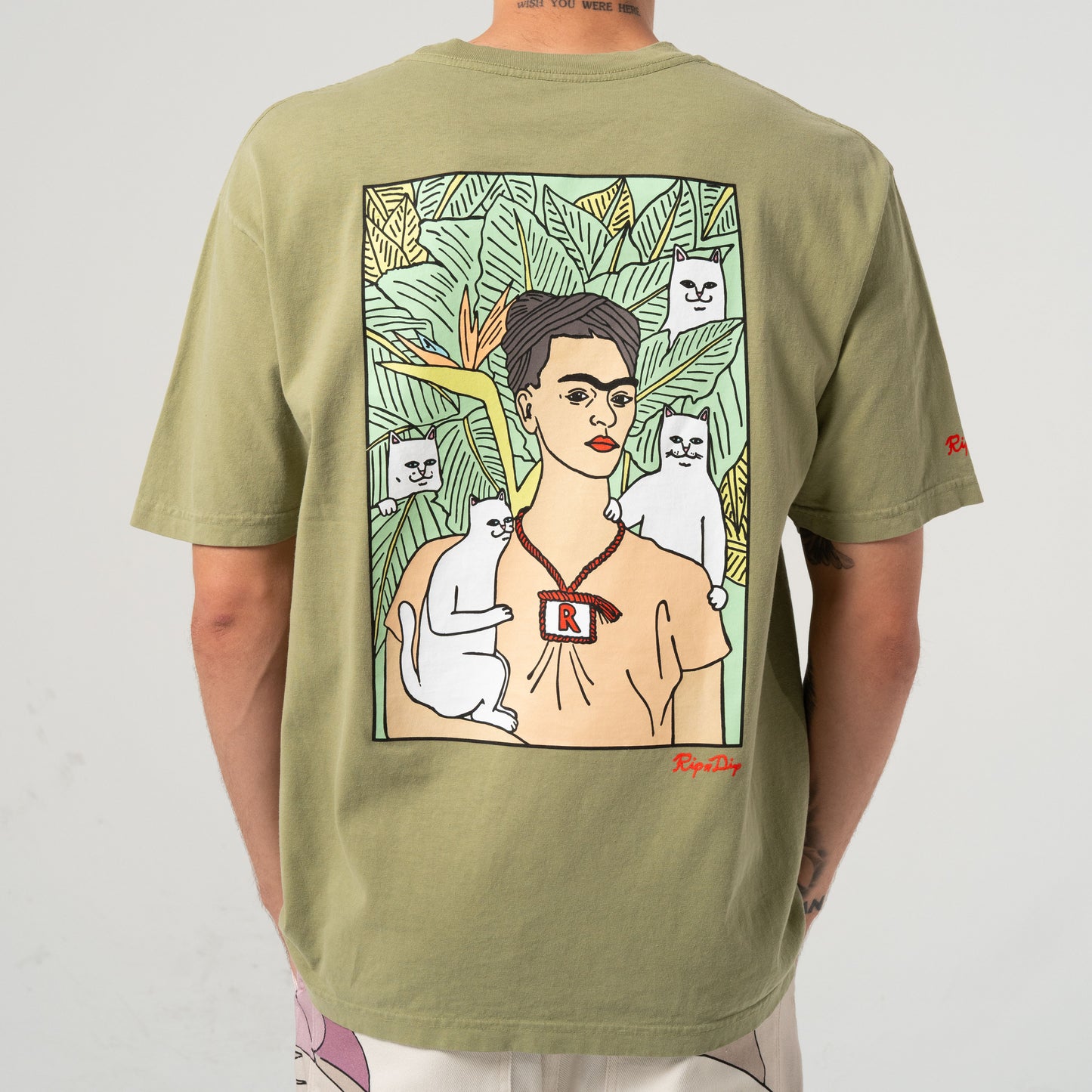 Nermal Portrait Tee (Light Forest)
