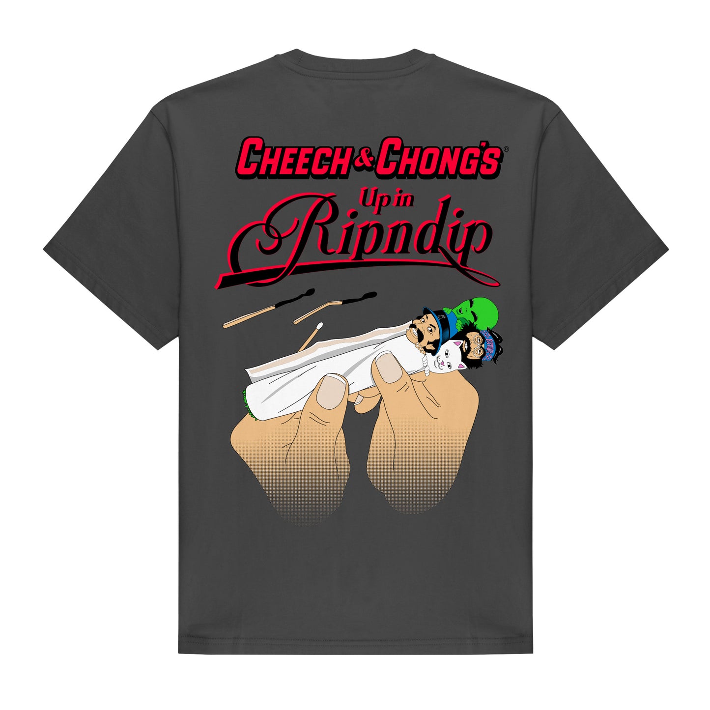 ROLL ME UP POCKET TEE (CHARCOAL)