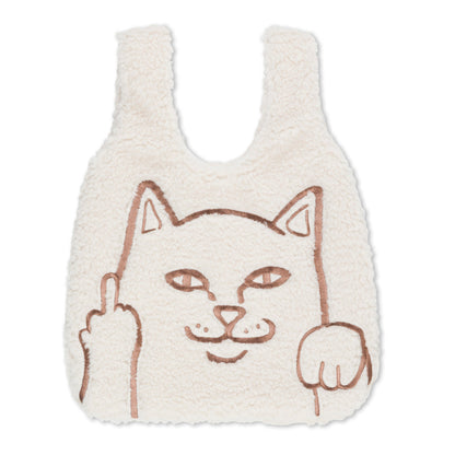 PEEKING NERMAL SHERPA TOTE BAG (NATURAL)