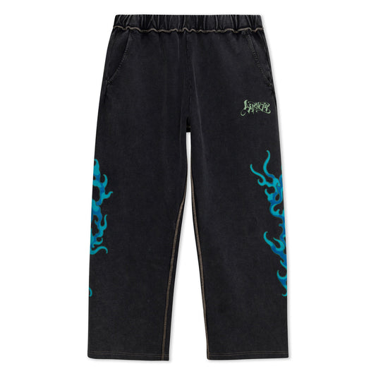 SQUABBLE UP SWEAT PANTS (BLACK VINTAGE WASH)