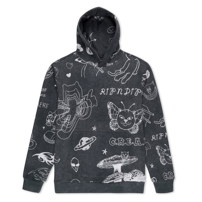 NERMAL DOMINATION HOODIE (BLACK VINTAGE)