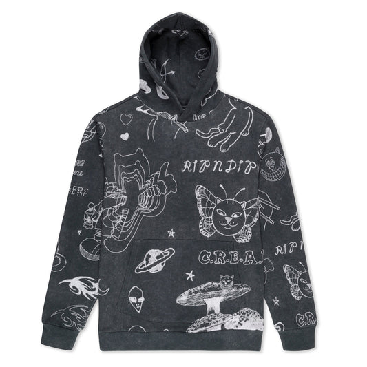 NERMAL DOMINATION HOODIE (BLACK VINTAGE)
