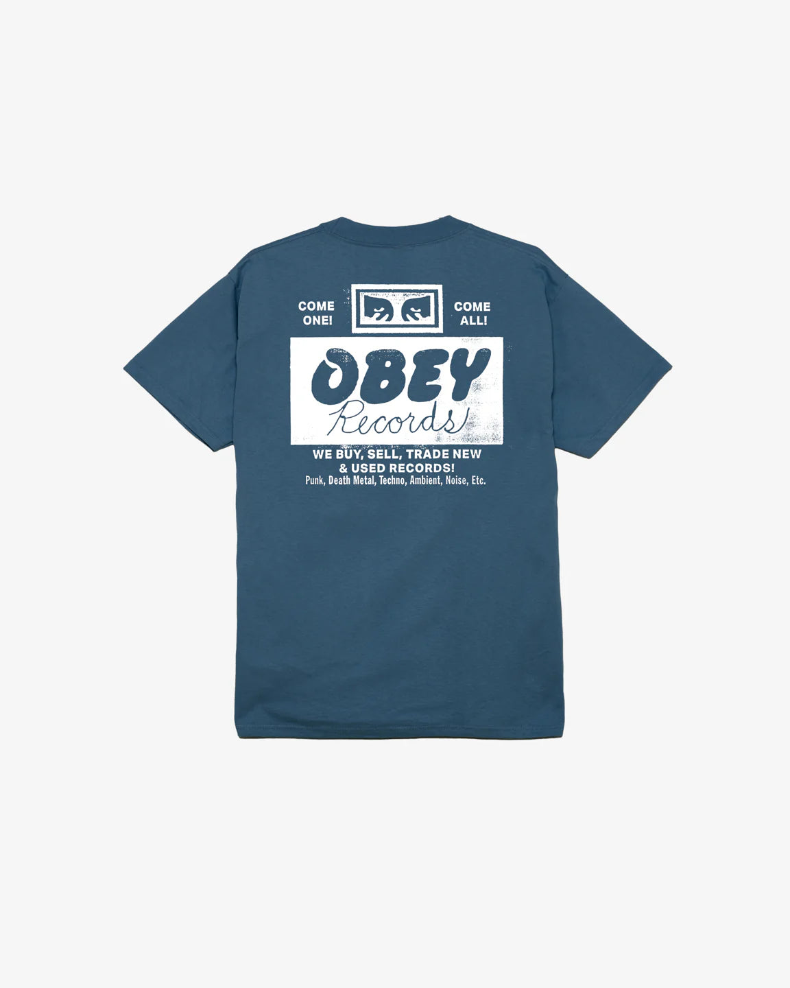 OBEY RECORDS BUY, SELL, TRADE CLASSIC T-SHIRT