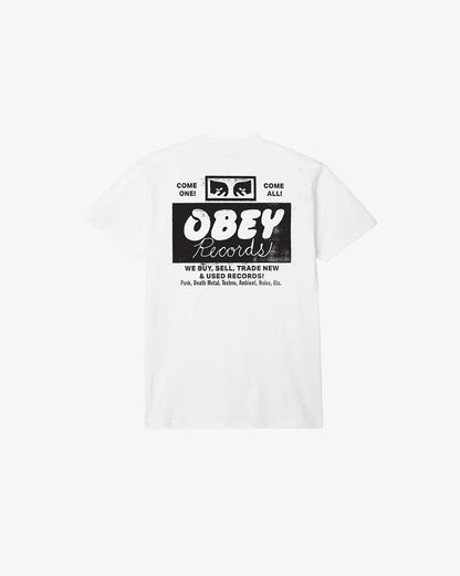 OBEY RECORDS BUY, SELL, TRADE CLASSIC T-SHIRT