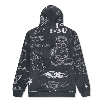 NERMAL DOMINATION HOODIE (BLACK VINTAGE)