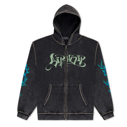 SQUABBLE UP HOODIE (BLACK VINTAGE WASH)
