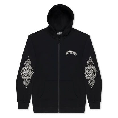 MOTHER NERM ZIP UP HOODIE (BLACK)