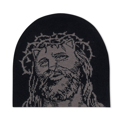 LORD SAVIOR SKULL BEANIE (BLACK)