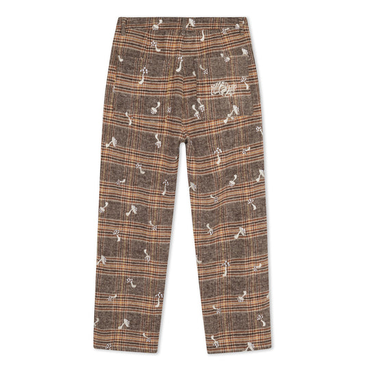 EUPHORIA PANTS (BROWN PLAID)